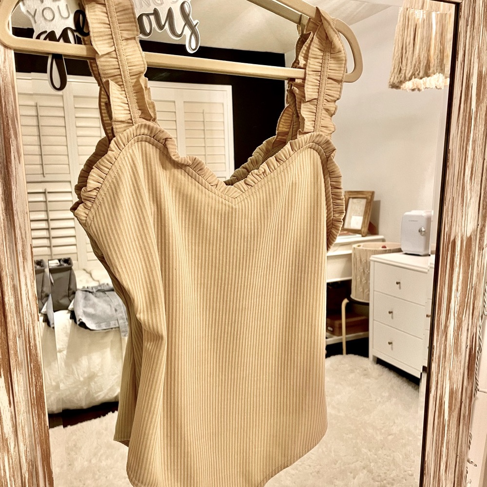Ruffled heart shaped bodysuit